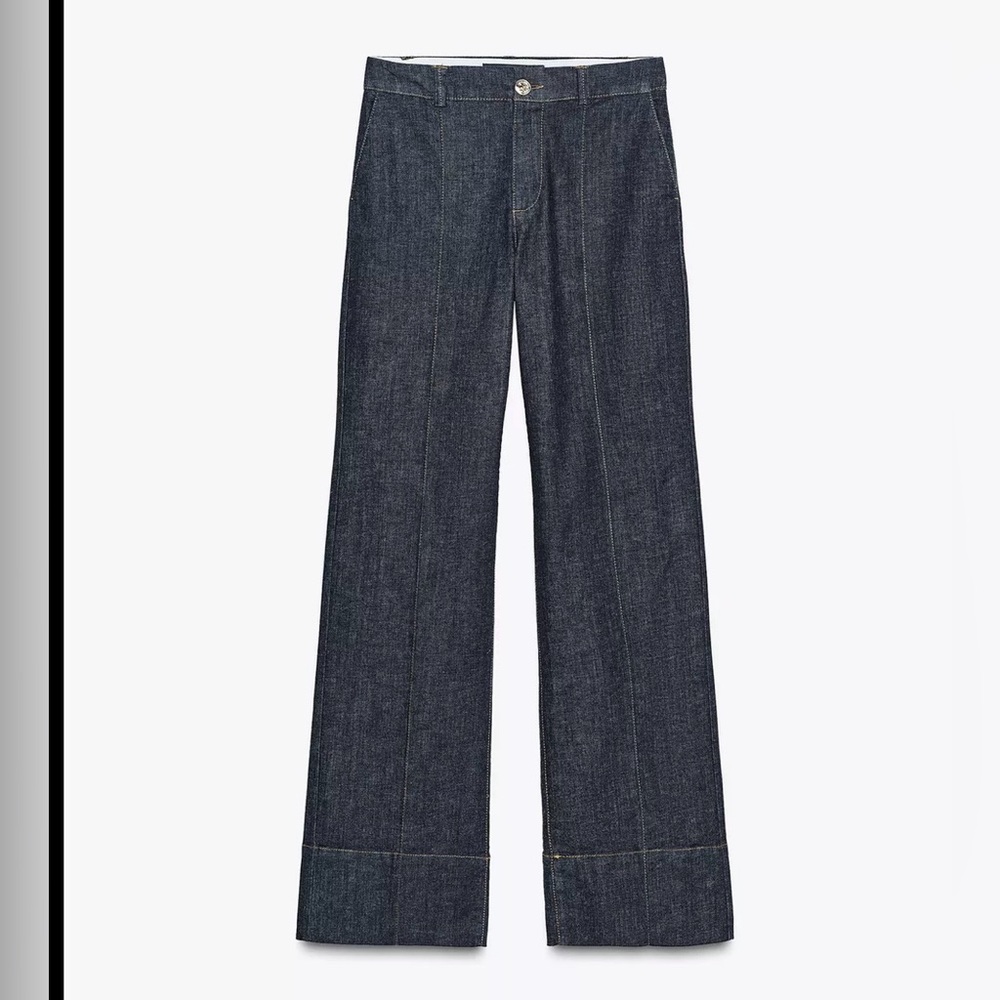 Zara Dark Blue Boot Cut Jeans